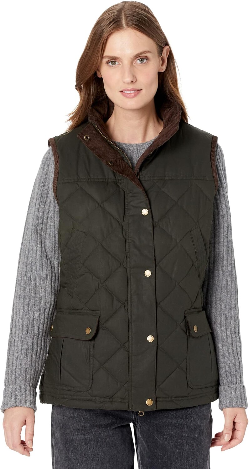 

Жилет Upcountry Waxed Cotton Down Vest L.L.Bean, цвет Loden