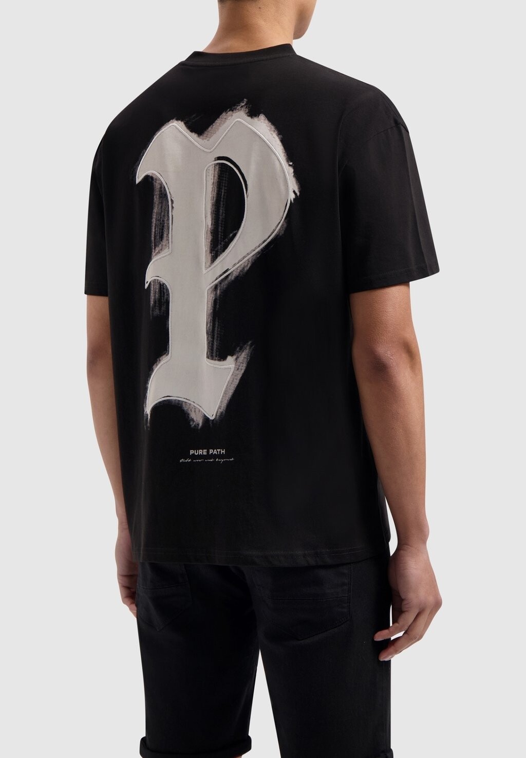 

Футболка с принтом FIT CREWNECK Pure Path, цвет black