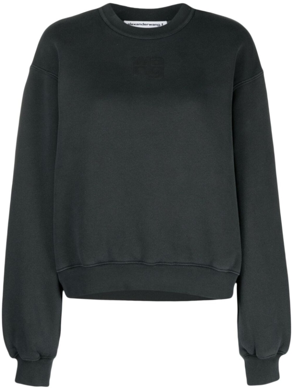 

Alexander Wang толстовка с тисненым логотипом, серый