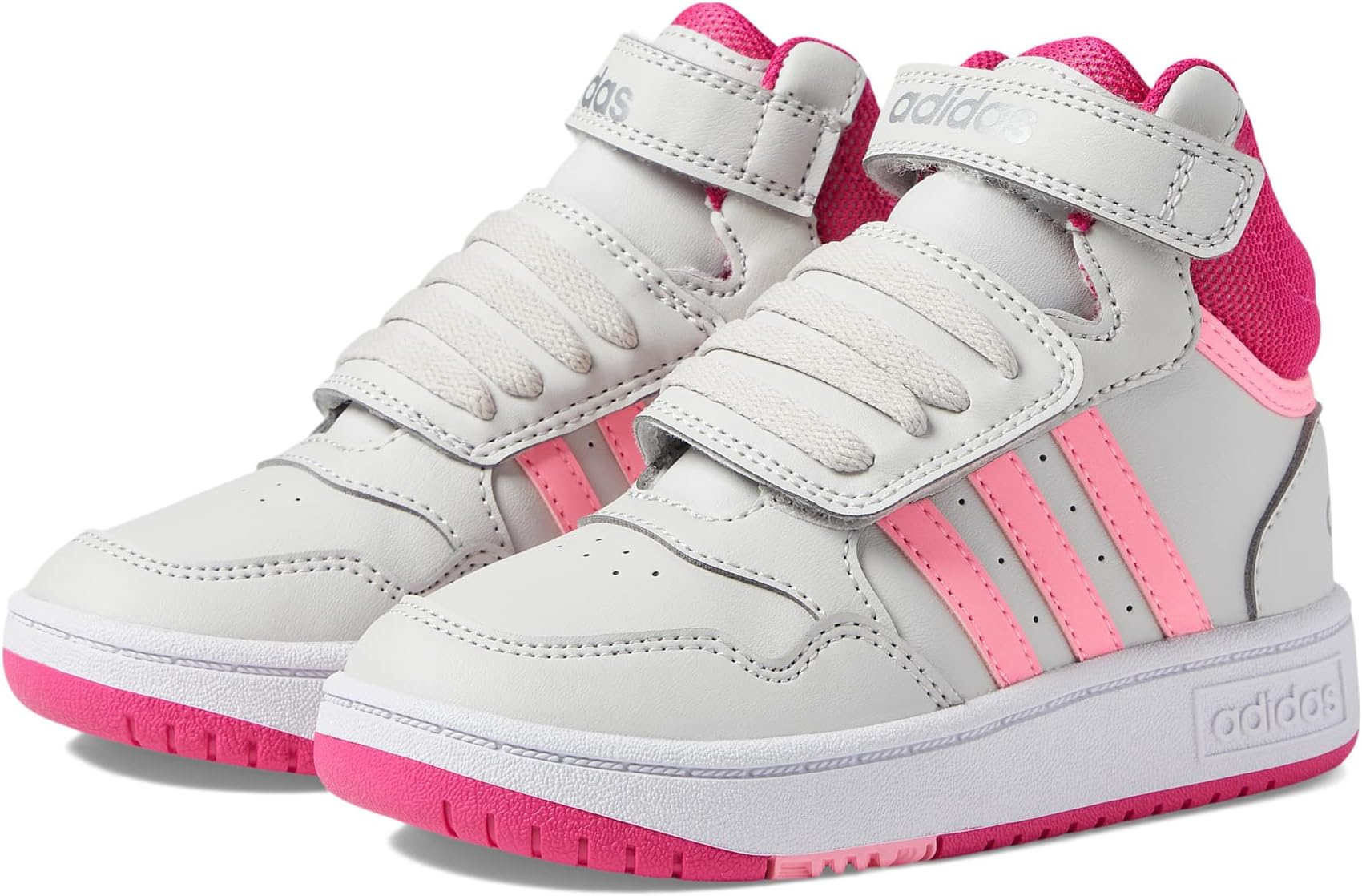 

Кроссовки Hoops Mid adidas, цвет Grey One/Team Real Magenta/Beam Pink