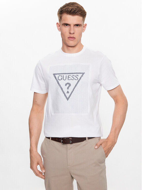 

Футболка узкого кроя Guess, белый
