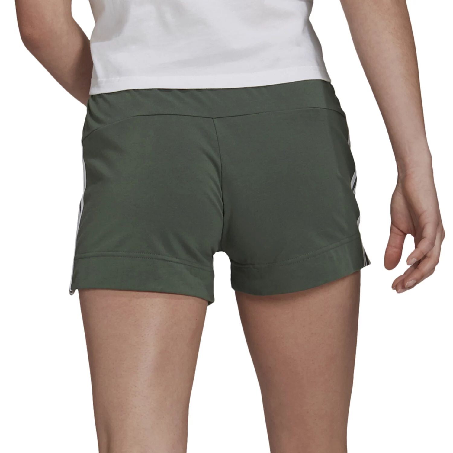 

Женские узкие шорты adidas Essentials с 3 полосками adidas, черный/белый