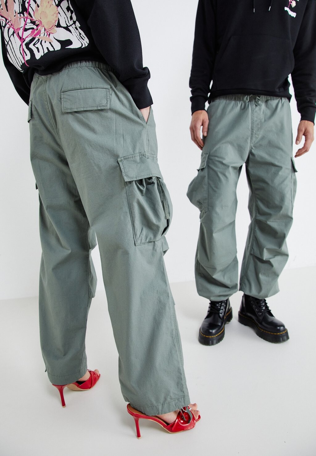 

Боевые брюки JPSTPARACHUTE JJZAYN UNISEX Jack & Jones, зеленый