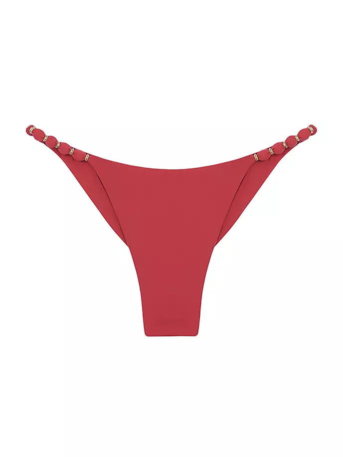 

Низ бикини Cheeky с бисером Vix By Paula Hermanny, красный