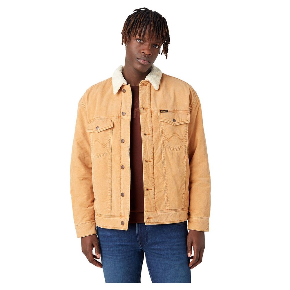 

Куртка Wrangler Antifit Sherpa Leather, коричневый