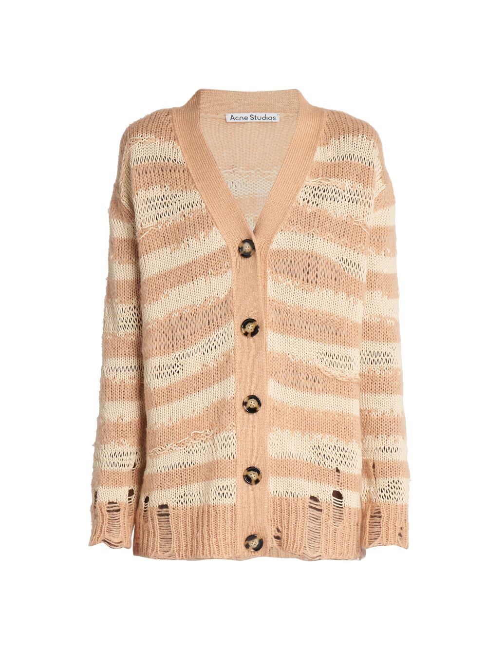 

Полосатый кардиган Koliva Acne Studios, бежевый
