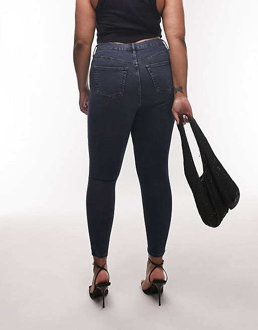 

Сине-черные джинсы Topshop Curve Jamie