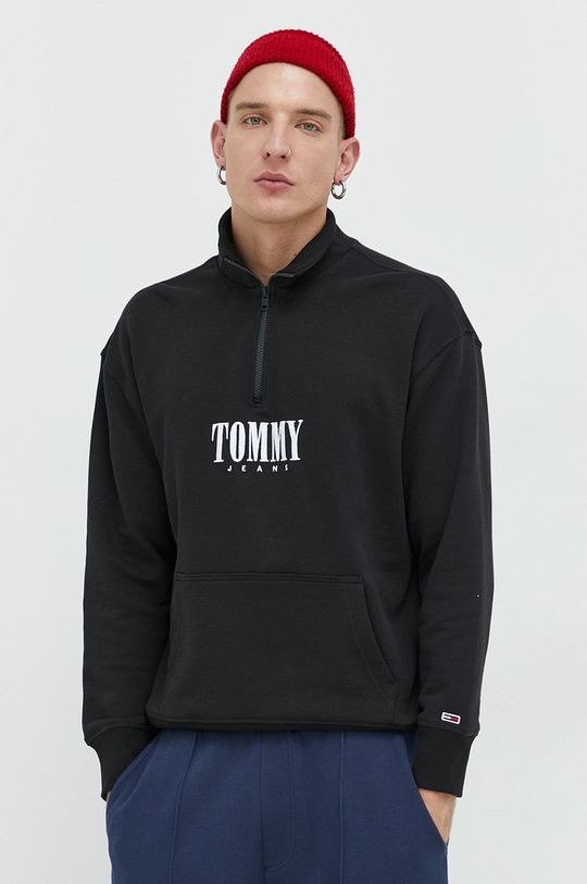 

Хлопковая толстовка Tommy Jeans, черный