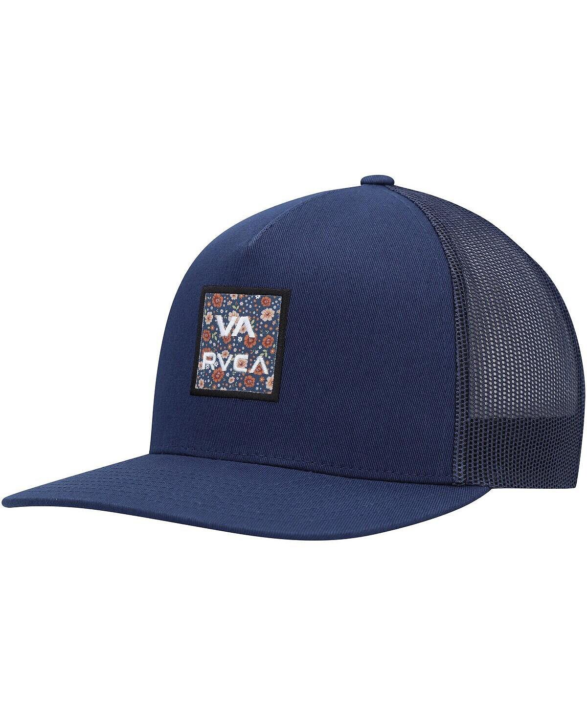 

Мужская темно-синяя кепка Trucker Snapback с принтом VA All The Way RVCA