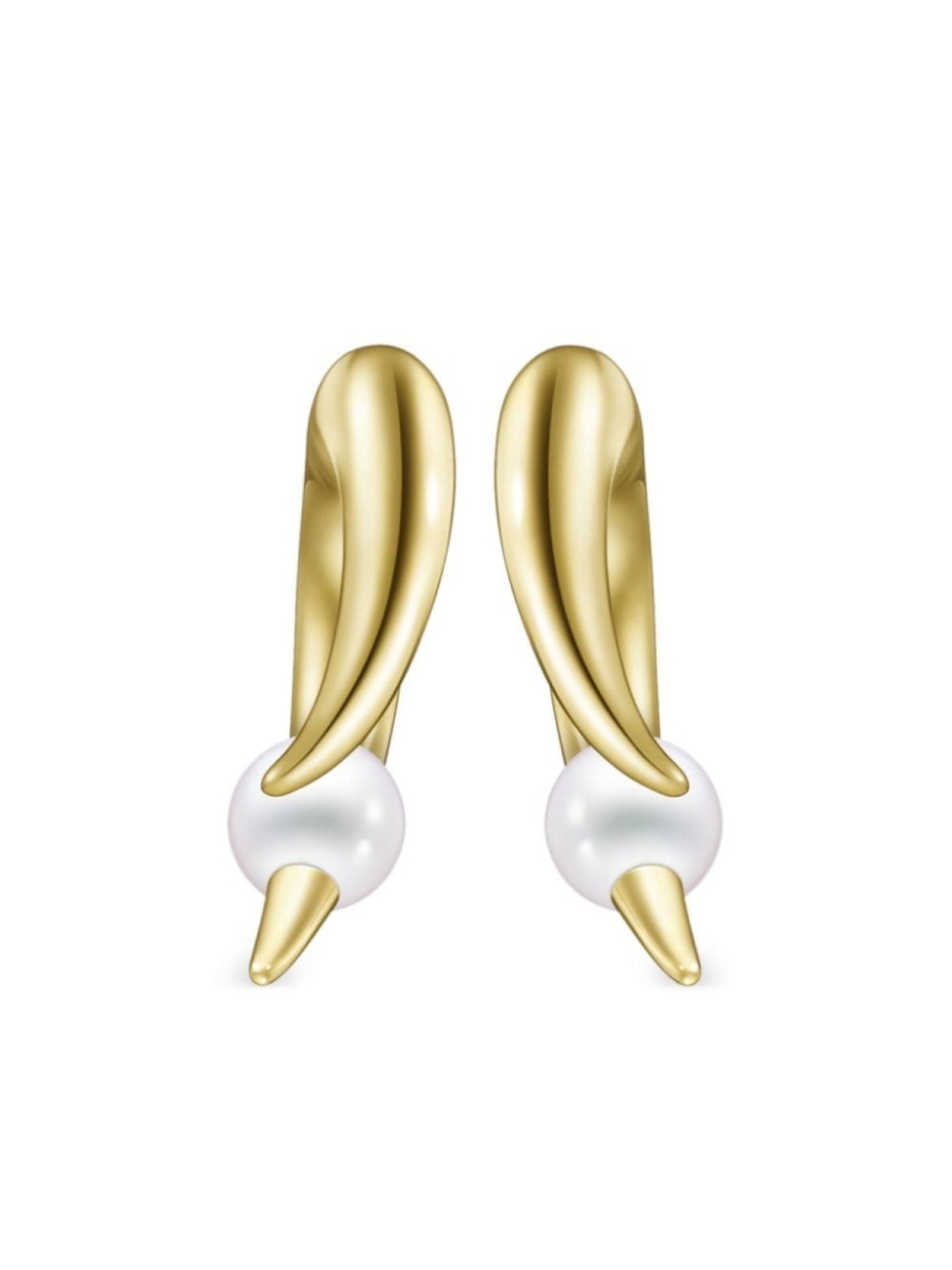 

Серьги Collection Line Danger Horn Plus из желтого золота TASAKI, золотой