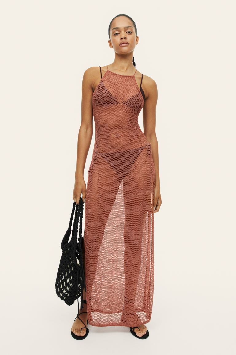 

Пляжное платье из ажурного трикотажа H&M