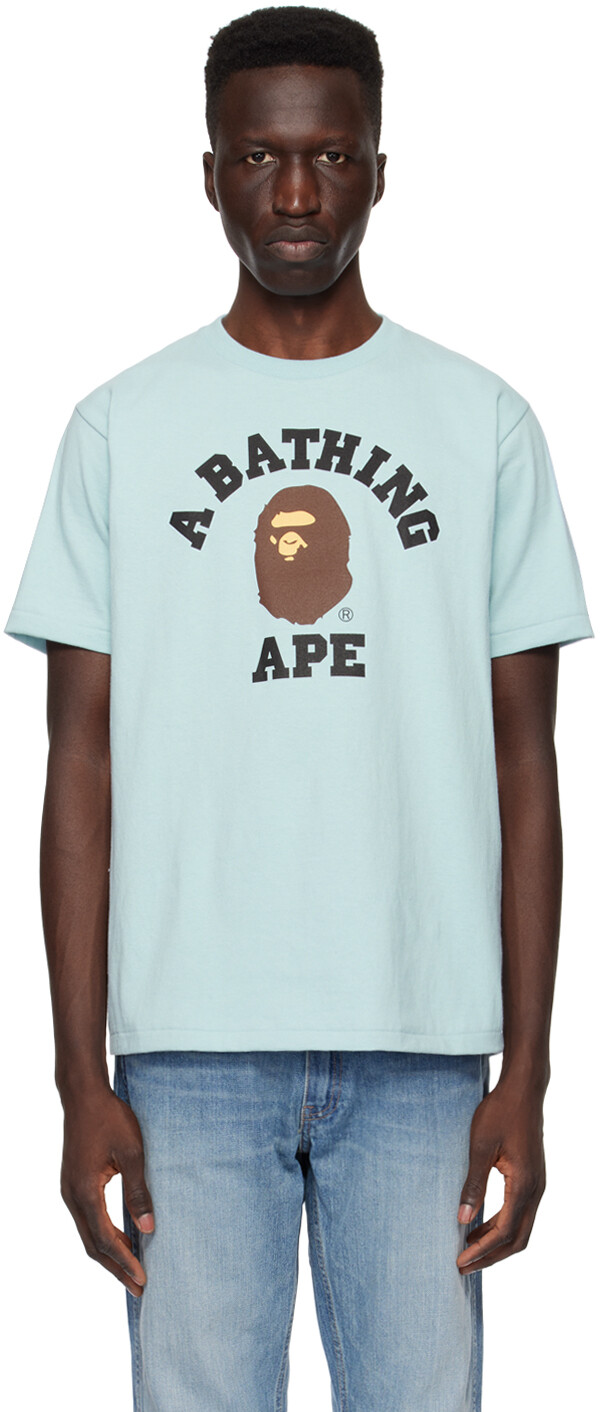 

Синяя футболка колледжа Bape