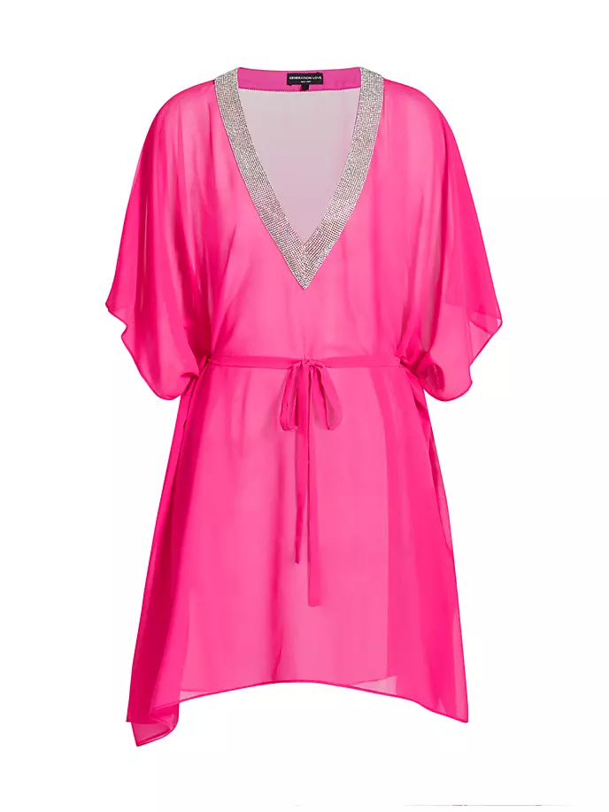 

Платье-прикрытие Bria с кристаллами Generation Love, цвет hot pink clear