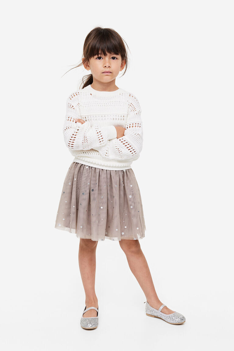 

Юбка из блестящего тюля H&M, серый