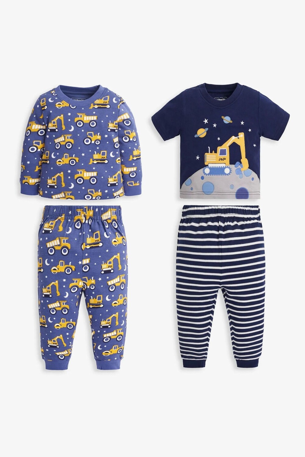 

Пижама из джерси JoJo Maman Bébé с 2 парами копателей Jojo Maman Bébé, синий