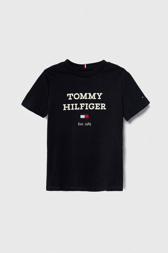 

Детская хлопковая футболка Tommy Hilfiger, темно-синий