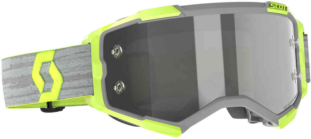 солнцезащитные очки scott shield ls с регулируемой носовой накладкой черный серый Fury LS серые/желтые очки для мотокросса Scott