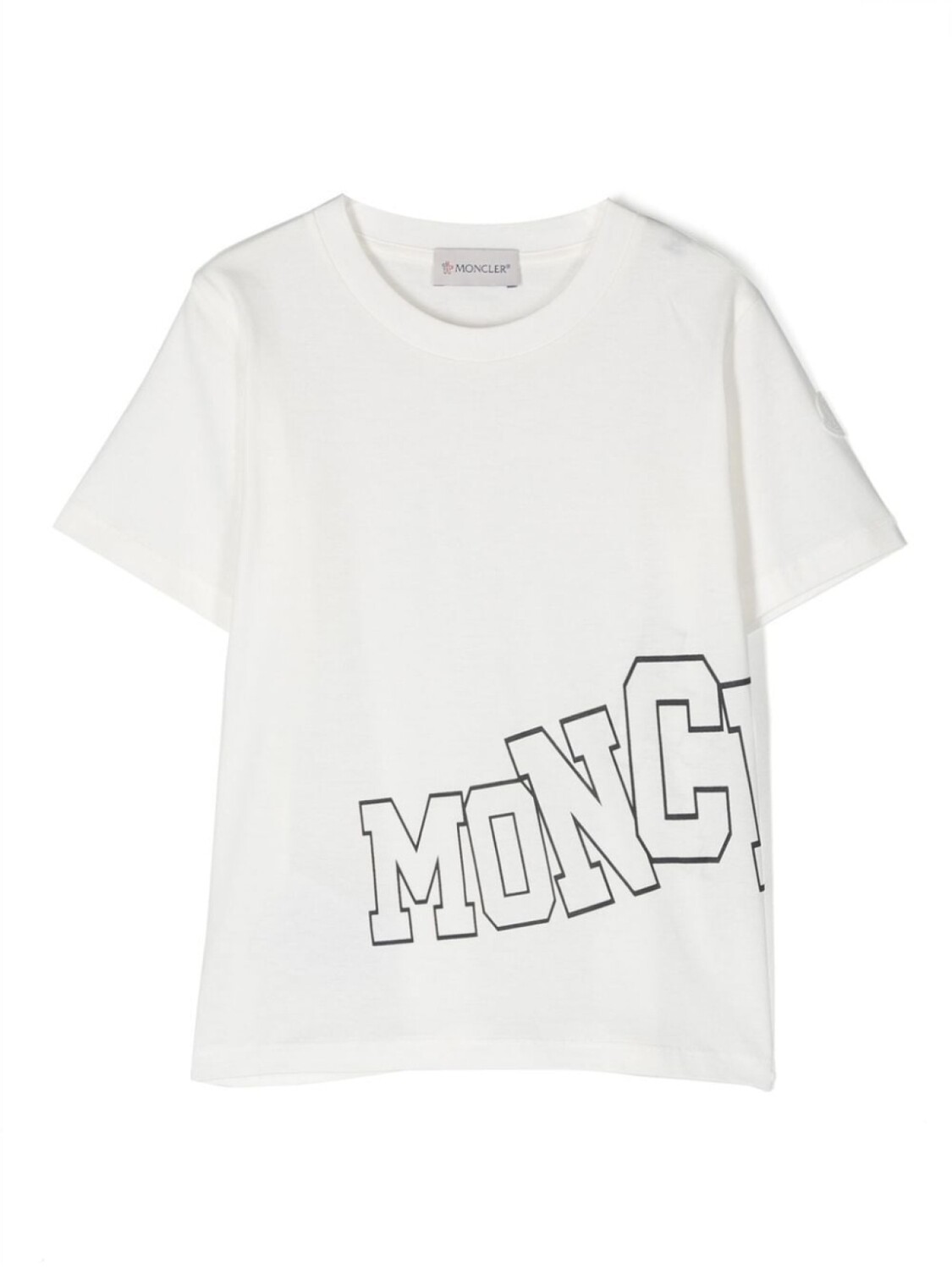 

Moncler Enfant футболка с логотипом, белый