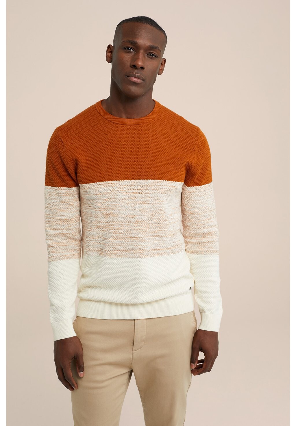 

Вязаный свитер WE Fashion, цвет brown