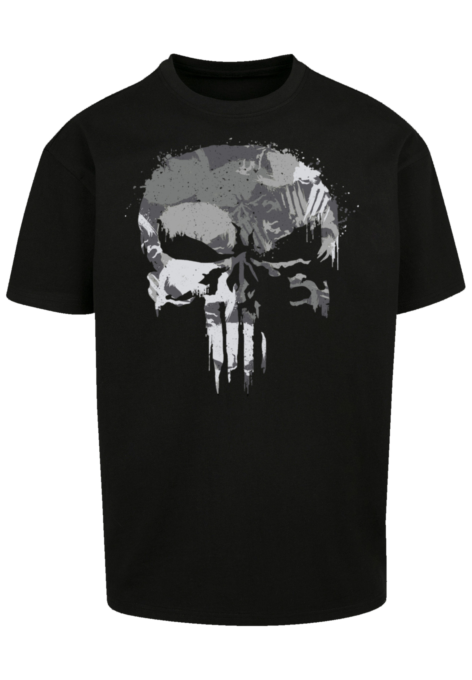 Футболка F4NT4STIC Marvel Punisher Skull, черный the punisher skull key chain punisher skeleton keyring men keychains terminator skull head logo keychains cosplay jewelry