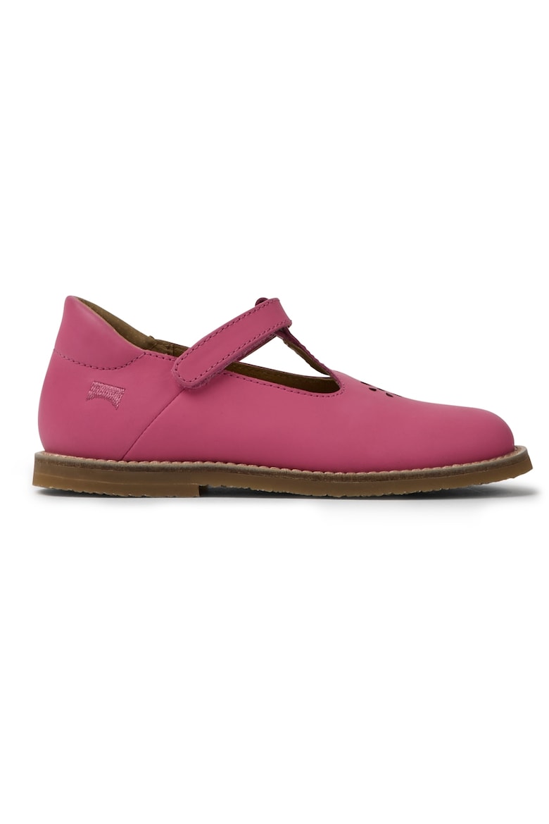 Savina 703 кожаные туфли с Т-образным ремешком Camper, розовый