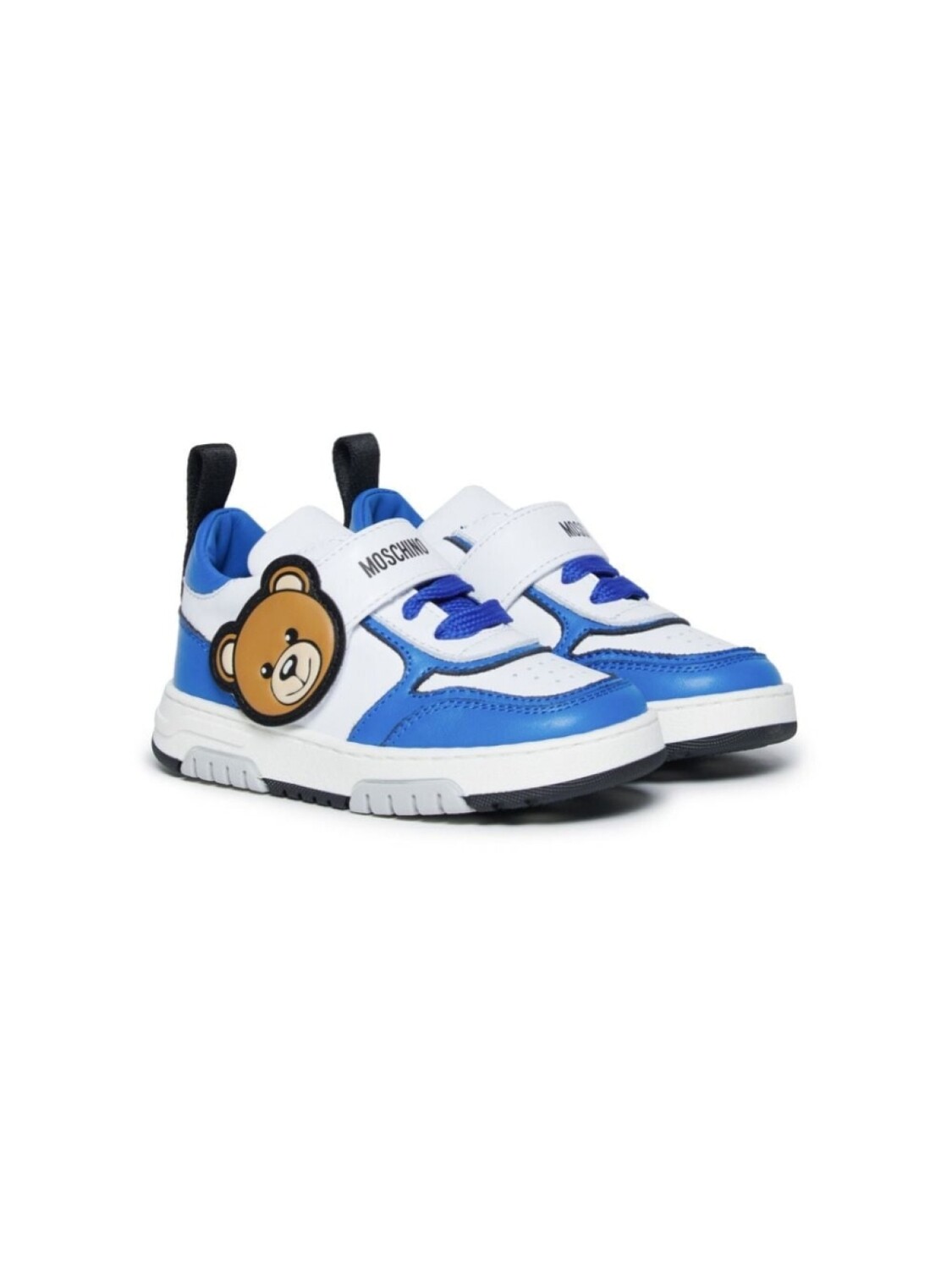 

Moschino Kids кроссовки с нашивкой Teddy, синий