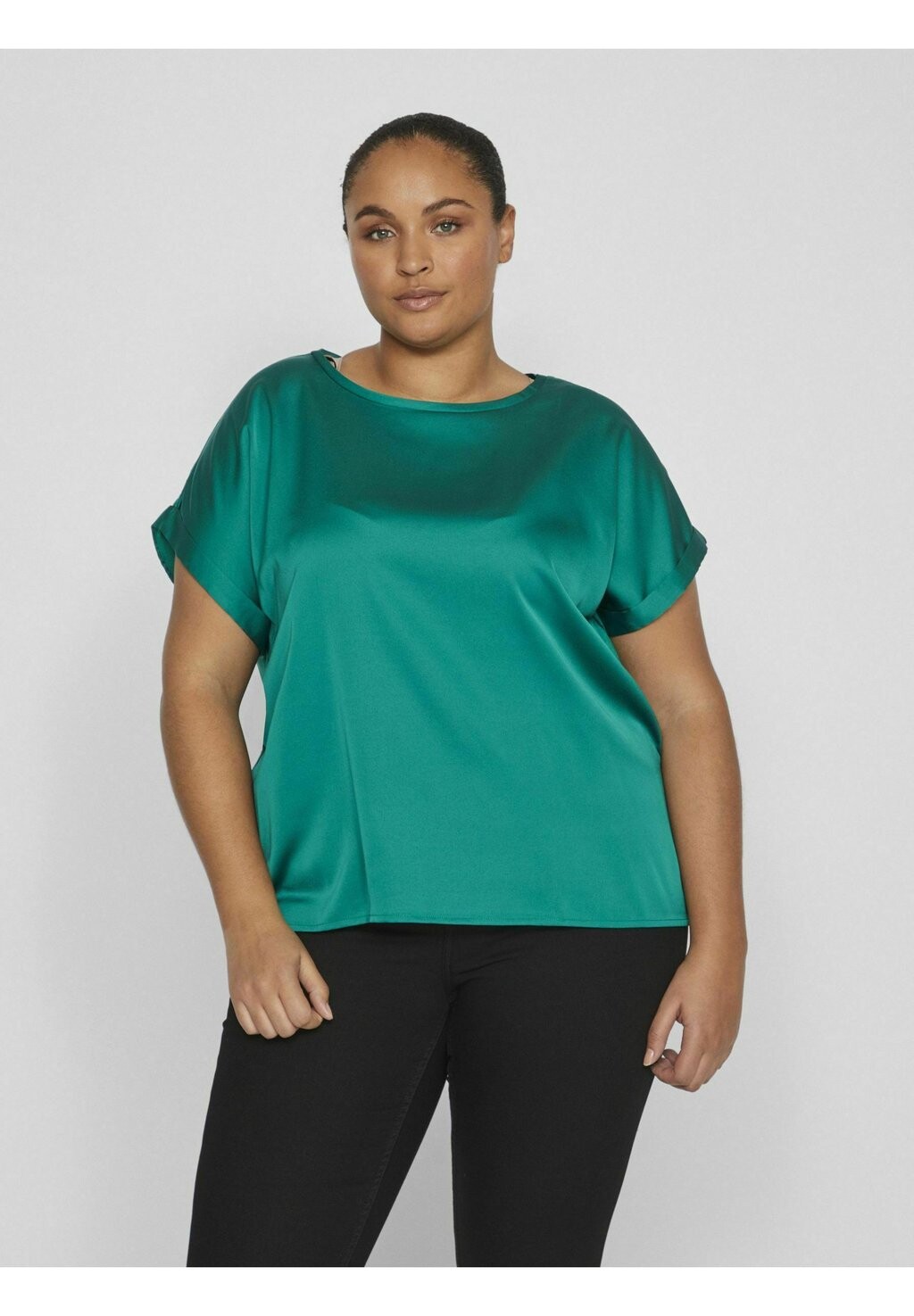 

Футболка Basic Viellette EVOKED VILA, цвет ultramarine green