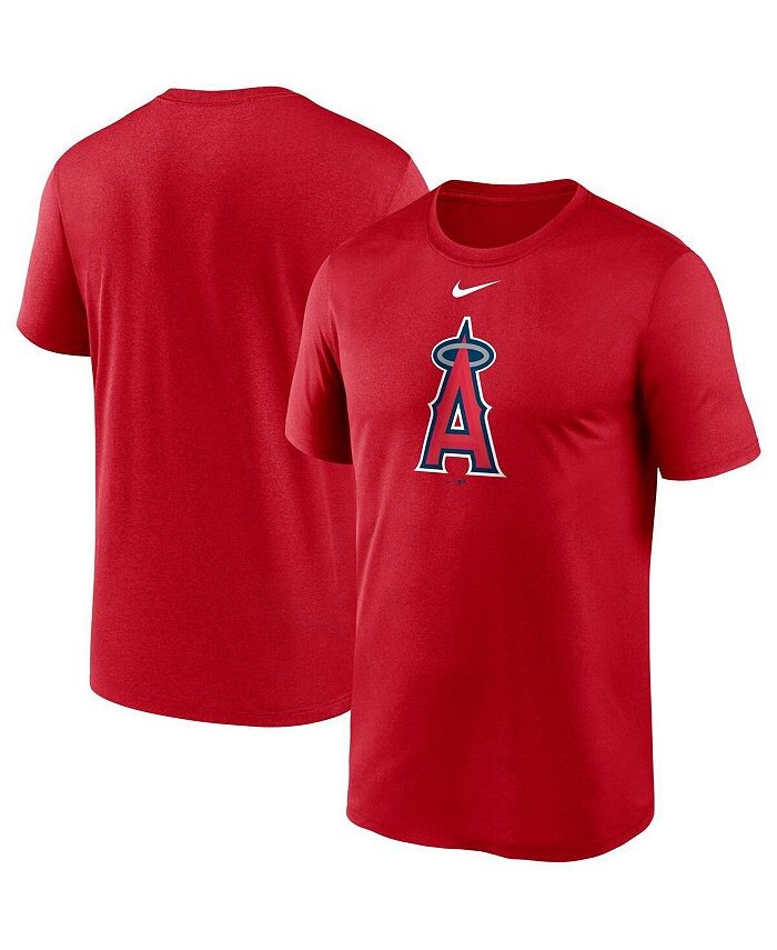 

Мужская красная футболка с логотипом Los Angeles Angels Big and Tall Legend Performance Nike, красный
