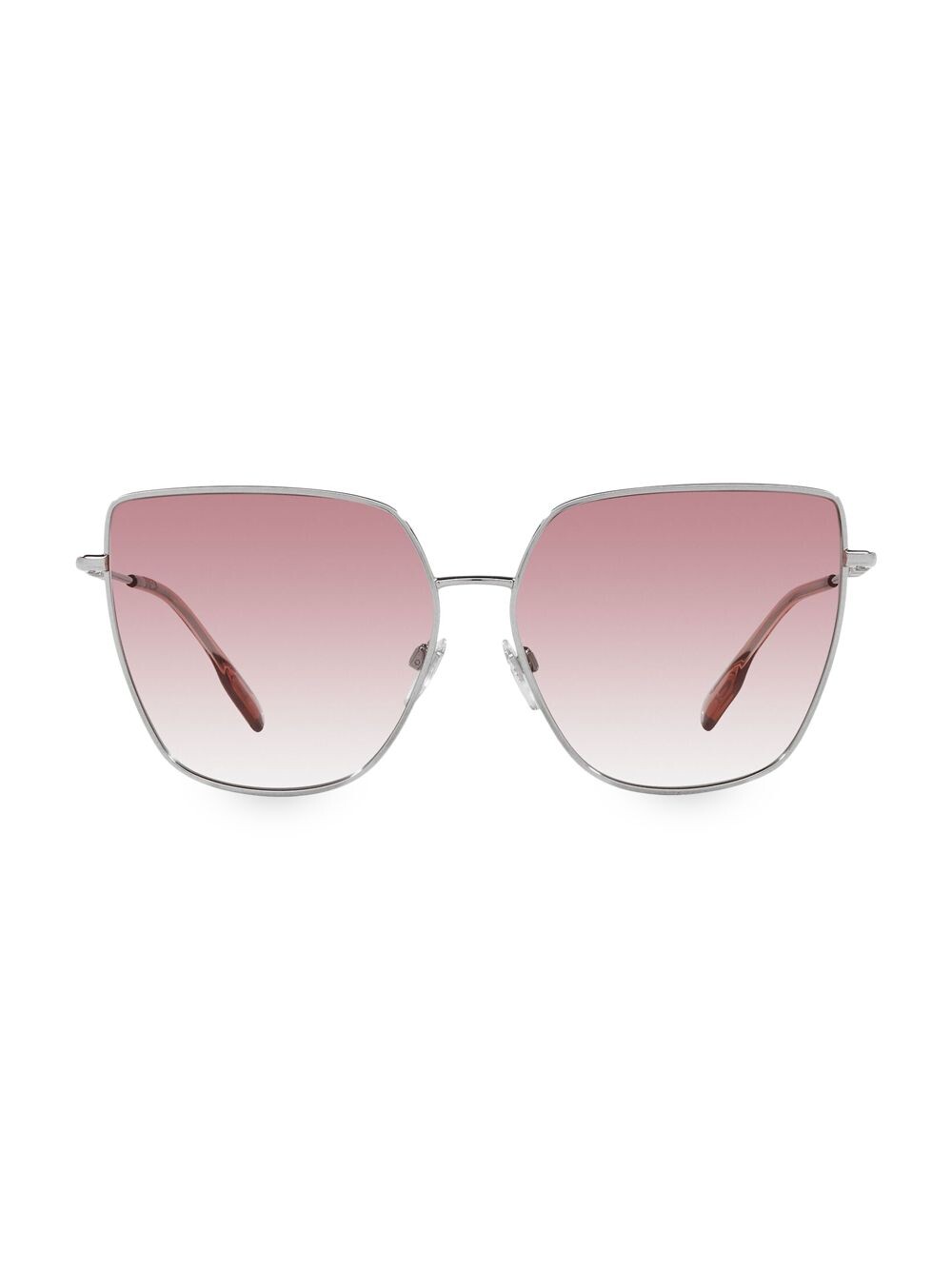 

Асимметричные солнцезащитные очки Alexis 61MM Burberry, серебряный
