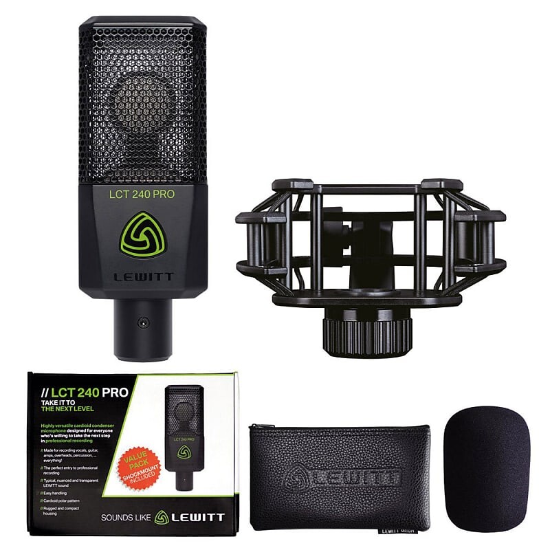 

Студийный микрофон Lewitt LCT-240-PRO-BLK Large-Diaphragm Condenser Microphone