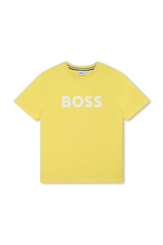 

Boss Детская хлопковая футболка, зеленый