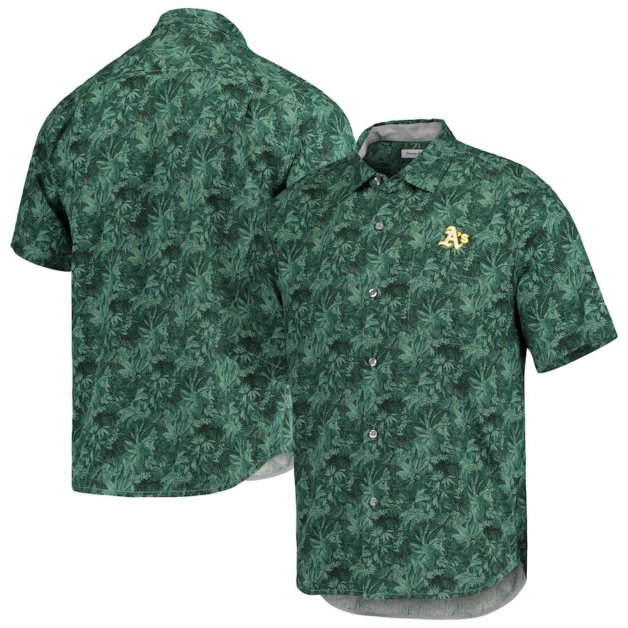 

Рубашка Tommy Bahama Oakland Athletics, зеленый