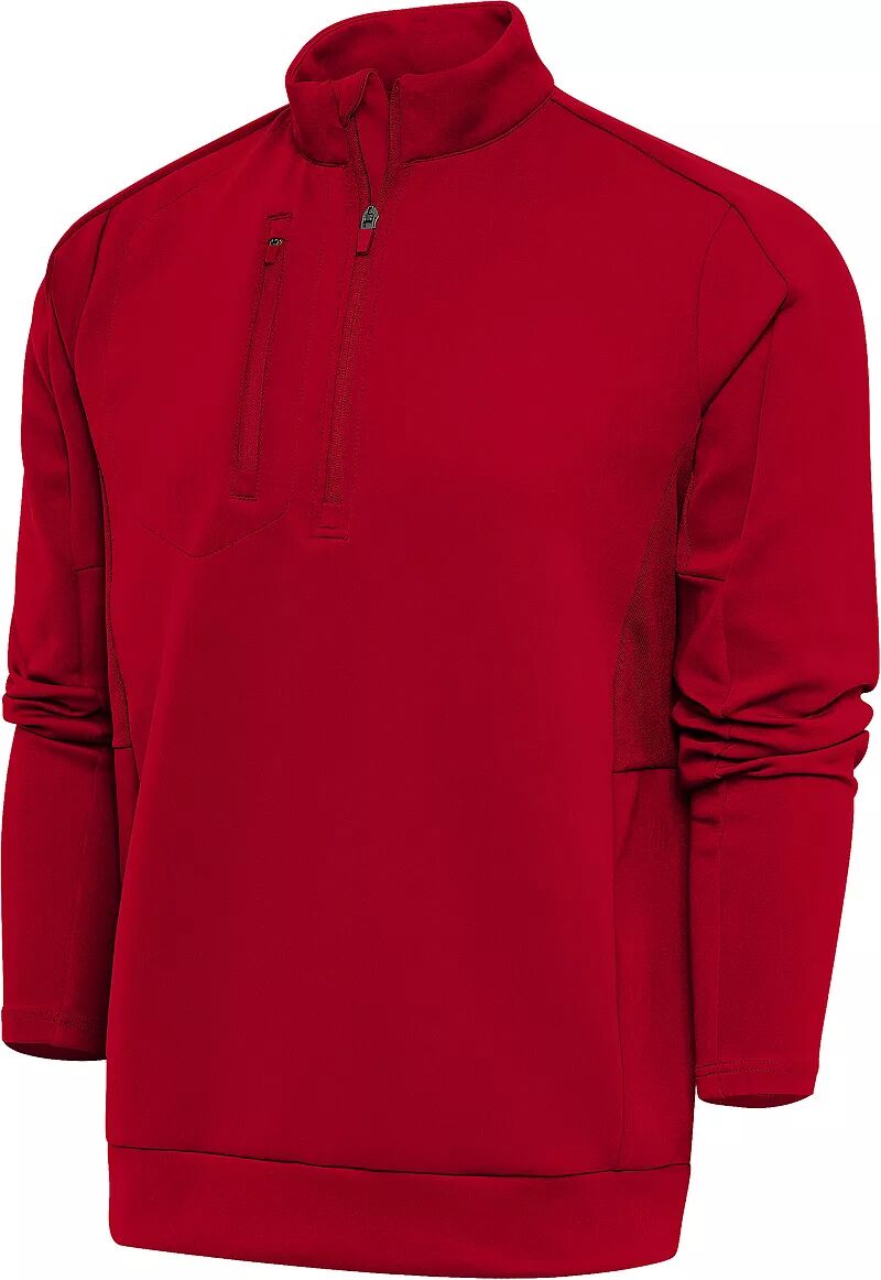 Мужской пуловер для гольфа Antigua Generation Tall, темно-красный
