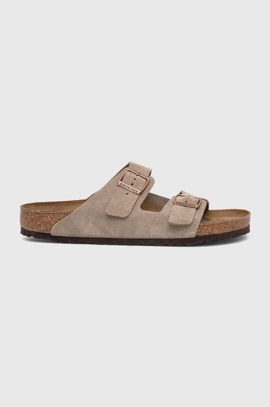 

Замшевые шлепанцы Arizona VL 0051461 Birkenstock, бежевый