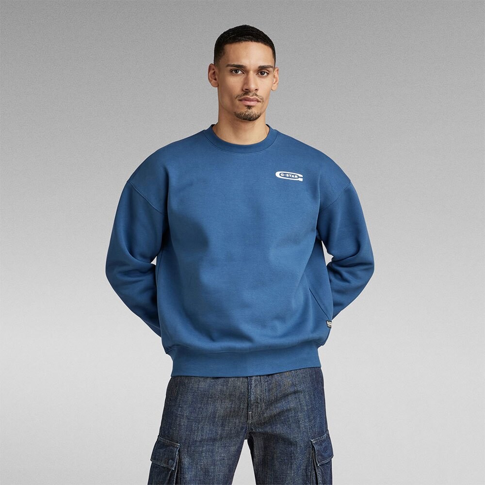 

Толстовка G-Star Old Skool Back Gr, синий