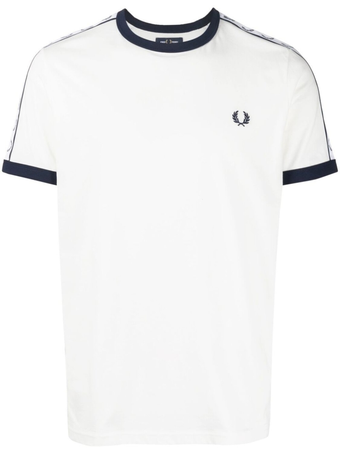 

Fred Perry футболка с вышитым логотипом, белый