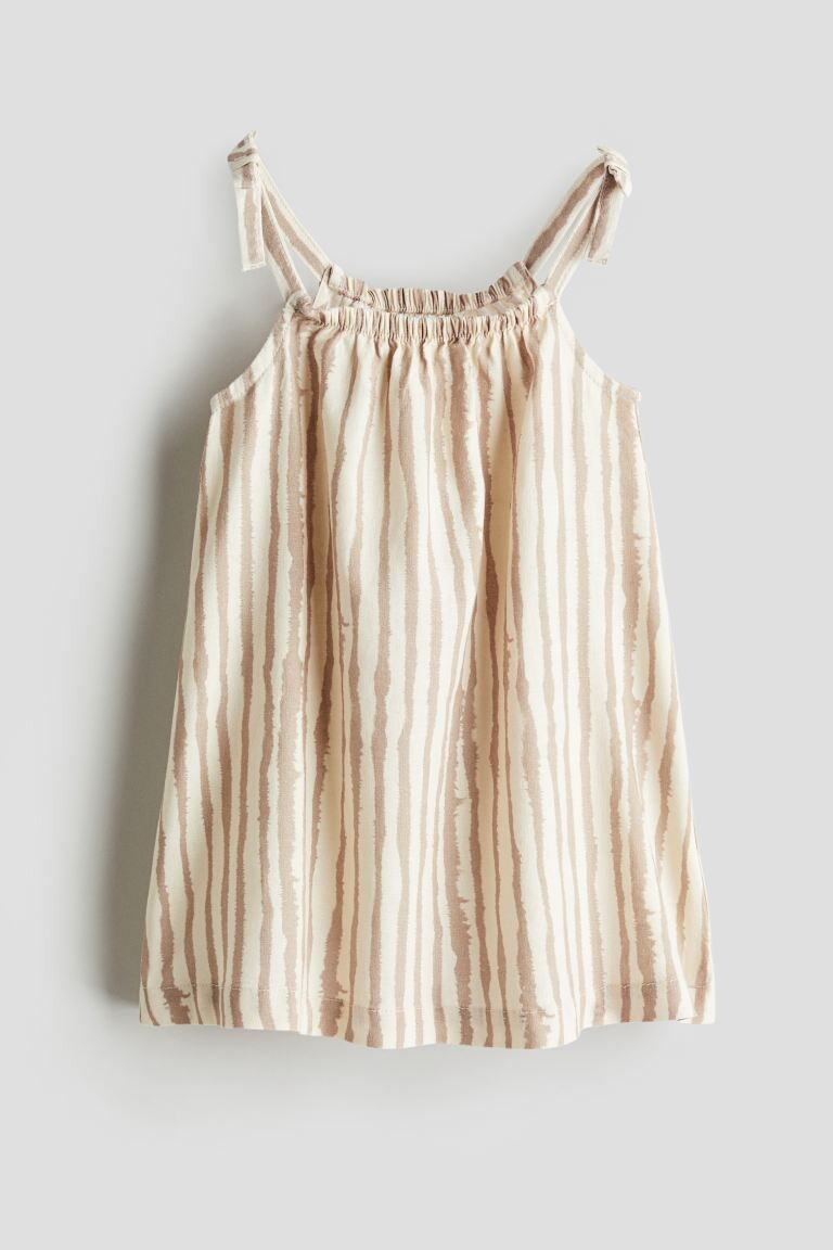 

Платье из микса льна H&M, бежевый