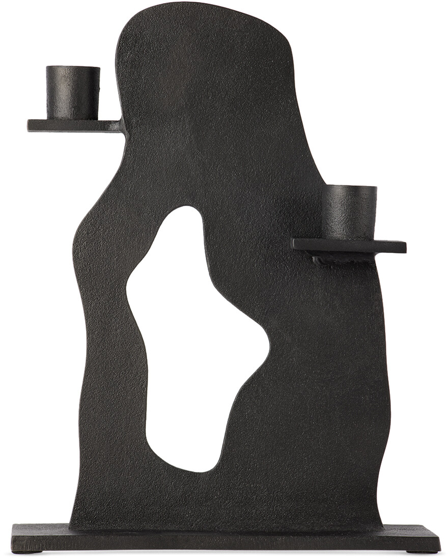 

Черный подсвечник Erode Ferm Living