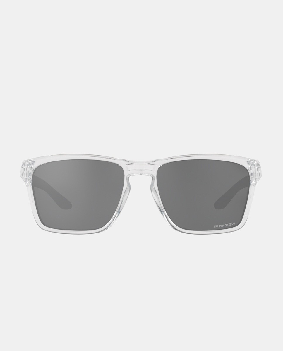 

Прозрачные мужские солнцезащитные очки прямоугольной формы Oakley, прозрачный