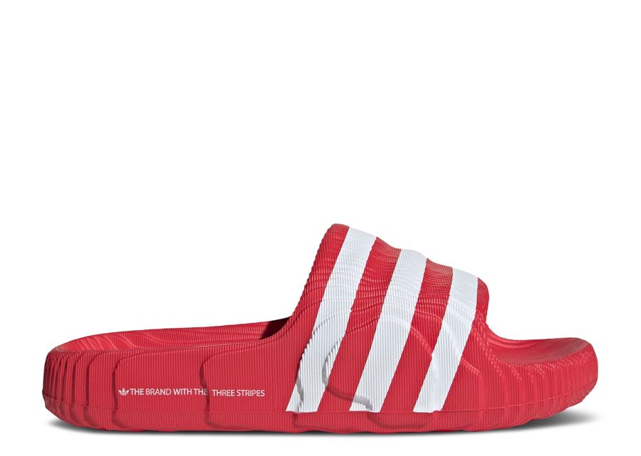 

Кроссовки adidas Adilette 22 Slides, цвет Scarlet White