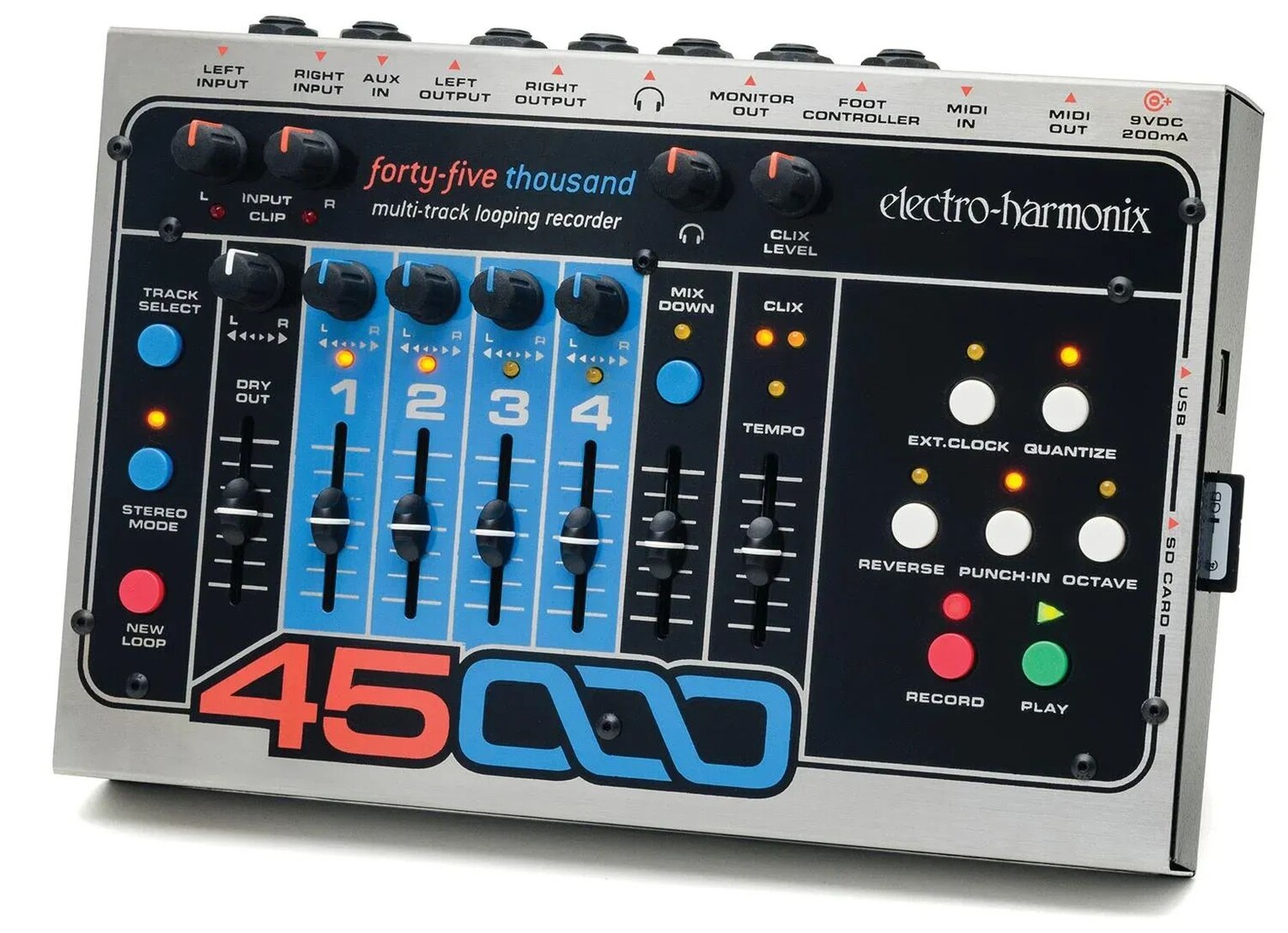 

Electro-Harmonix 45000 4-дорожечная педаль лупера