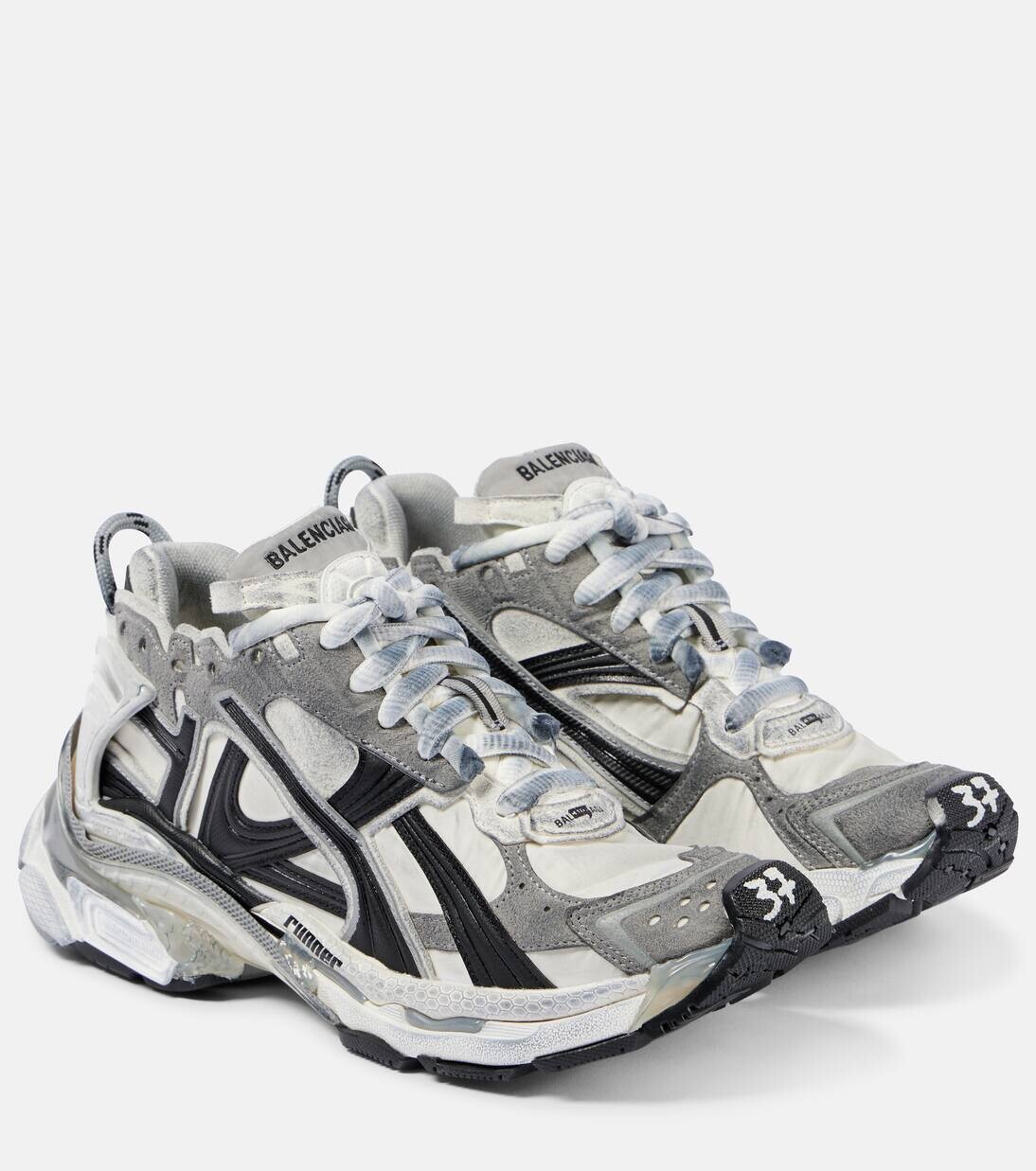 

Кроссовки для бега Balenciaga, цвет grey/white/black