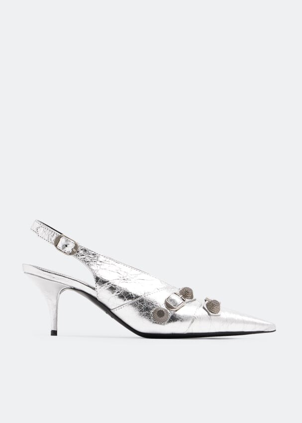 

Туфли Balenciaga Cagole Sling, серебряный