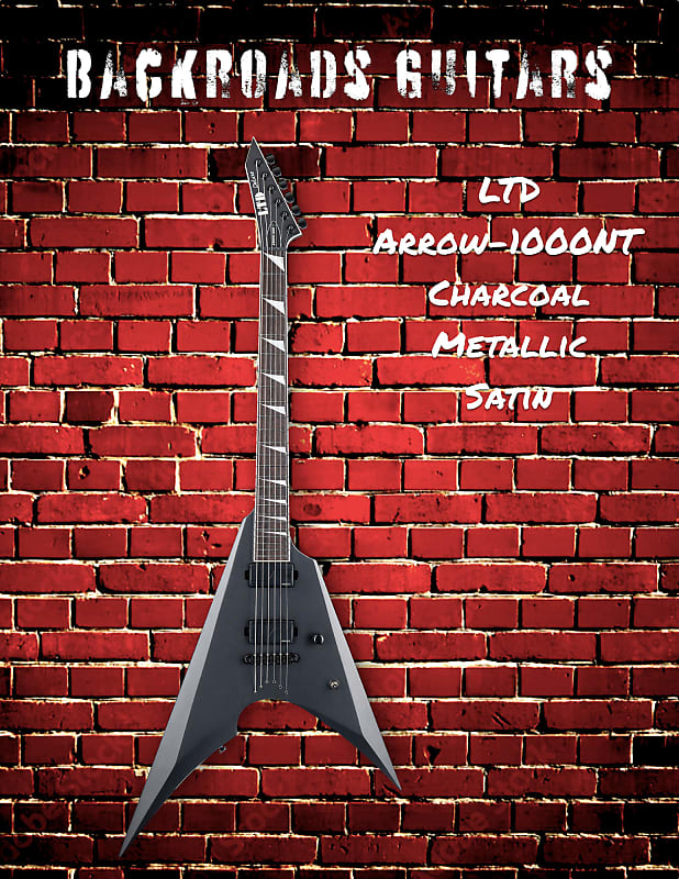 цена Электрогитара LTD Arrow-1000NT Charcoal Metallic Satin