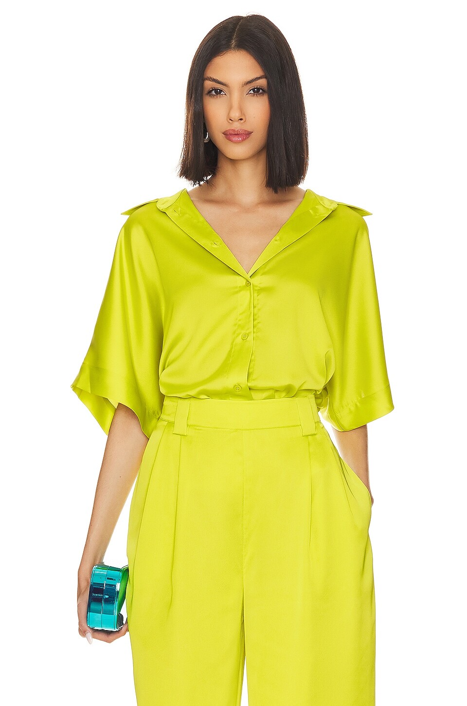

Рубашка Essentiel Antwerp Drafico Oversized, цвет Limoncello