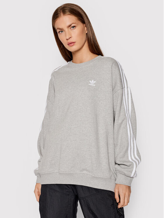 

Толстовка оверсайз Adidas, серый
