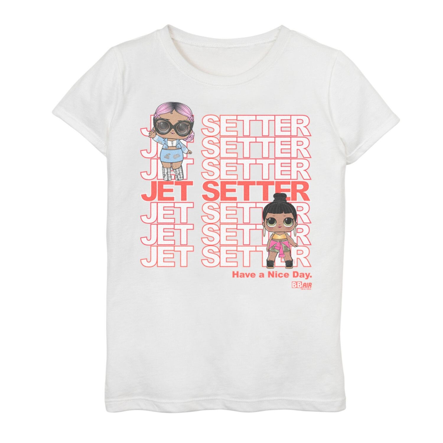 

Девочки 7-16 Л.О.Л. Сюрприз! Футболка с графическим рисунком Jet Setter Licensed Character