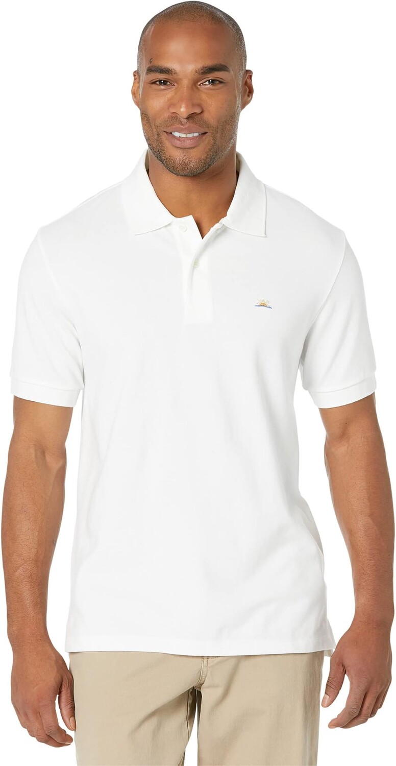 

Рубашка-поло Short Sleeve Pique Polo Faherty, белый