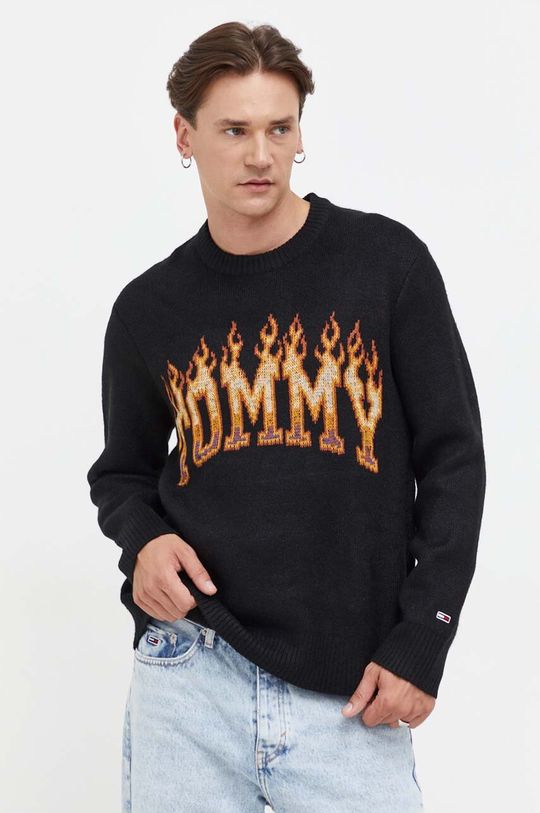 

Свитер Томми Джинс Tommy Jeans, черный