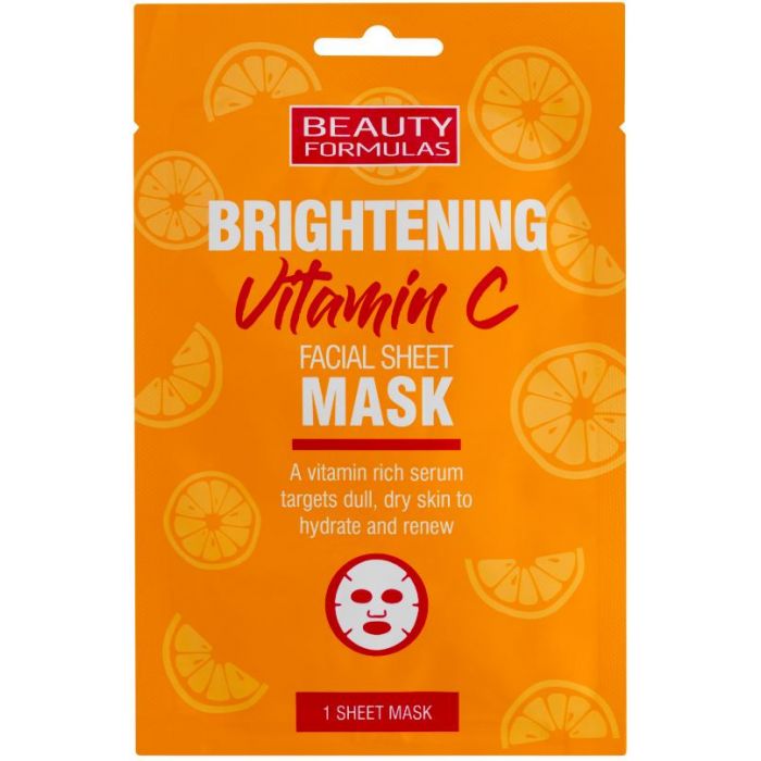Маска для лица Brightening Facial Mask Beauty Formulas, 1 unidad